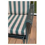 P - Vintage Woodard Patio Sofa With Gliders in Josef Hoffmann Style