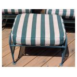 P - Vintage Woodard Josef Hoffmann Style Patio Set With 2 Chairs, Ottoman & Gliders (Lot of 3)
