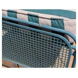 P - Vintage Woodard Josef Hoffmann Style Patio Set With 2 Chairs, Ottoman & Gliders (Lot of 3)