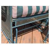 P - Vintage Woodard Josef Hoffmann Style Patio Set With 2 Chairs, Ottoman & Gliders (Lot of 3)