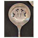 K - Pair of Sterling Silver Serving Spoons