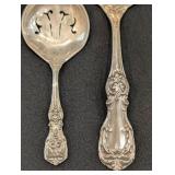 K - Pair of Sterling Silver Serving Spoons