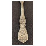 K - Pair of Sterling Silver Serving Spoons