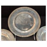 K - Set of Four 6" Vintage International Sterling Silver Pattern 413 Dishes