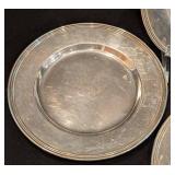 K - Set of Four 6" Vintage International Sterling Silver Pattern 413 Dishes