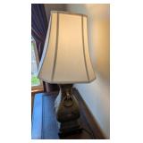 MB - Vintage James Mont Style Chinoiserie Table Lamp With Hu Vessel Base