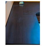 O - Dark Brown L-shaped Desk