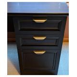 O - Dark Brown L-shaped Desk