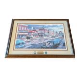 MB - Ken Zylla Reflections of Main St. Artist Proof 66 of 1960 Framed