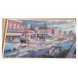 MB - Ken Zylla Reflections of Main St. Artist Proof 66 of 1960 Framed