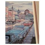 MB - Ken Zylla Reflections of Main St. Artist Proof 66 of 1960 Framed