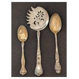 LR - Vintage Sterling Silver Spoon Set (Lot of 3)