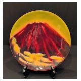 K - Ando Mt. Fuji Cloisonne Enamel Dish