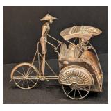 K - Sterling Silver (835) Silver Rickshaw Figurine