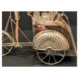 K - Sterling Silver (835) Silver Rickshaw Figurine