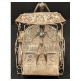 K - Sterling Silver (835) Silver Rickshaw Figurine