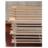 K - Wooden Shoe Shelf 29 X 10 X 19 in