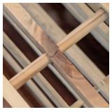 K - Wooden Shoe Shelf 29 X 10 X 19 in