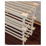 K - Wooden Shoe Shelf 29 X 10 X 19 in