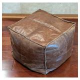 K - Leather Footstool Ottoman