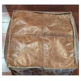 K - Leather Footstool Ottoman