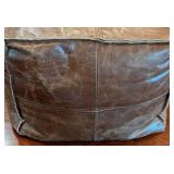 K - Leather Footstool Ottoman