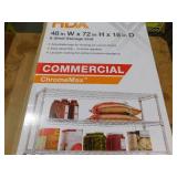 HDX 6-Tier Commercial Grade Heavy Duty Steel Wire Shelving Unit in Chrome (48 in. W x 72 in. H x 18 in. D)