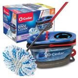 O-Cedar RinseClean Deep Clean Microfiber Spin Mop, Clean with Clean Water (The Home Depot Exclusive)