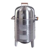 Americana Double Grid Charcoal Water Smoker in Stainless Steel