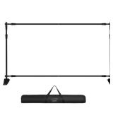 SVOPES Backdrop Banner Stand 120 in. x 90 in. Arbor Step and Repeat for Trade Show Wall, Photo Booth Background