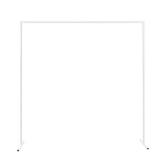 78.8 in. x 78.8 in. Square White Metal Arch Wedding Garden Backdrop Decoration Arbor