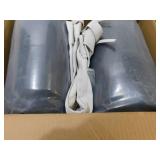(3) Kimunuk 19 in. x 19 in. x 4 in. (2-Pack) Square Outdoor Patio Seating Repacement Lounge Chair Dining Seat Cushion Cream