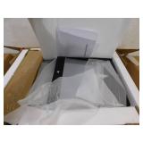 BYBLIGHT Kerlin 21.65 in. H x 17.72 in. D x 25.59 in. W Black Rectangle Wood End Table with Drawer, Side Table for Living Room