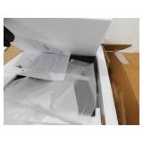 BYBLIGHT Kerlin 21.65 in. H x 17.72 in. D x 25.59 in. W Black Rectangle Wood End Table with Drawer, Side Table for Living Room