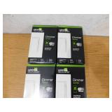 (5) Leviton Decora Smart Wi-Fi Dimmer Switch in White - Works With Google, Alexa, HomeKit, and Anywhere Companions