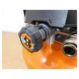 RIDGID 6 Gal. 150 PSI Portable Electric Oil-Free Jobsite Pancake Air Compressor with Dual Pressure Gauges and 2-Quick Couplers