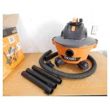 RIDGID 6 Gal. 3.5 Peak HP NXT Shop Vacuum HD0600 Wet Dry Vac with, Hose, Wands and 3 Accessories