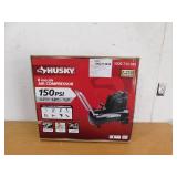 Husky 8 Gal. 150 PSI Portable Electric Oil-Free Horizontal Hotdog Air Compressor with Rubber Wheels and 1-Quick Coupler