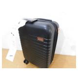 Kensie 20 in. Black Hardcase Expandable Carry-on Luggage