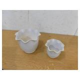 (2) Fluted Planters