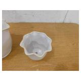 (2) Fluted Planters