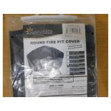 Sunnydaze 48 in. Black Durable Weather-Resistant Round Fire Pit Cover