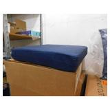 (5) ARDEN 21 in. x 21 in. Sapphire Blue Leala Outdoor Dining Chair Cushion