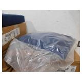 (5) ARDEN 21 in. x 21 in. Sapphire Blue Leala Outdoor Dining Chair Cushion