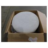 CHRISTOPHER KNIGHT HOME Beige Soft Corduroy Fabric Modern Round Accent 30 in. Ottoman