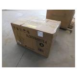 Clihome Brown Chenille Power Lift Recliner Chair with Dual Motor, Heat Massage, Solid Wood Arms, 350 lbs Capacity