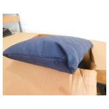 ARDEN 21 in. x 21 in. Sapphire Blue Leala Outdoor Dining Chair Cushion