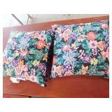 (2) Floral Pillows