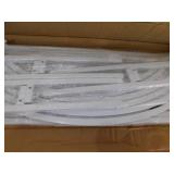 YIYIBYUS 86.7 in. x 47.28 in. White Metal Wedding Arch