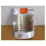 Glacier Bay Modern 1-Spray Pattern 8.8 in. Single Wall Mount Fixed Shower Head in Matte Gold